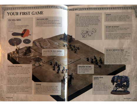 Example of a blocked-out game overview layout